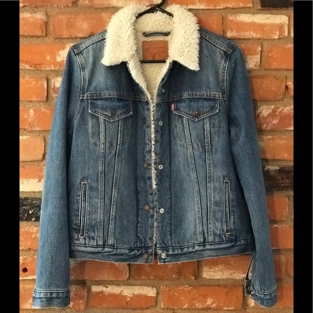 Levi’s Sherpa Lined Trucker Denim Jacket